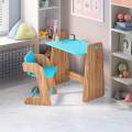 Blue Kids Desk Bench Medium Size Rectangular Shape in Burhanpur