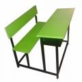Dual Desk Bench 2 Seater With Iron Frame And Wooden Table Top Black And Green Manufacturers, Suppliers in Anantapur