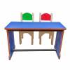 High Quality Wooden Two Seater Study Table For Students Manufacturers, Suppliers, Exporters in Maur