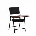Mild Steel Black Fabric Writing Pad Chair With Wooden Frame Foldable And Rotatable Desk Manufacturers, Suppliers in Anantapur