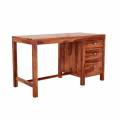 Sheesham Wood Study Table With Honey Finish Solid Wood Top Storage And Drawer Manufacturers, Suppliers in Anantapur