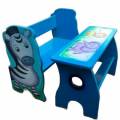 Zebra Shaped Blue Plastic Kids Desk Non Waterproof Color Coated Manufacturers, Suppliers in Anantapur